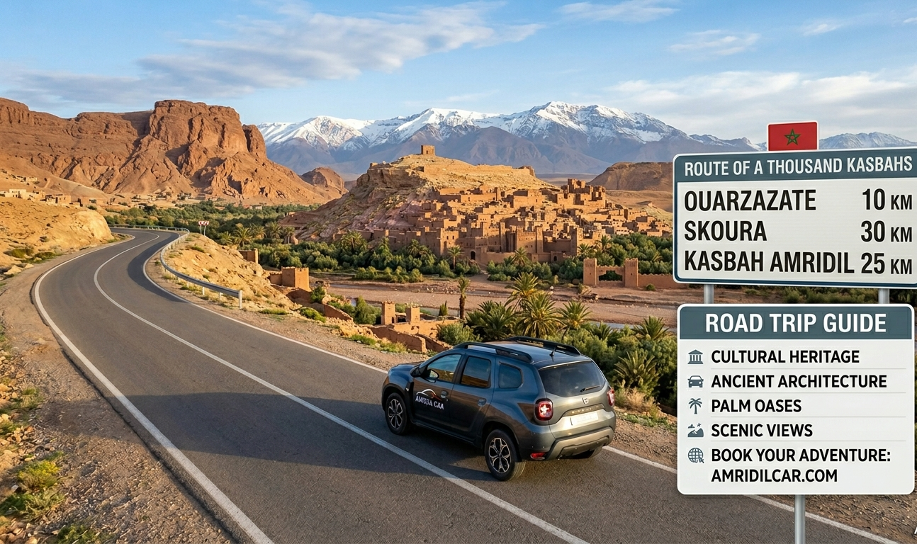 Location auto à Ouarzazate : service premium au prix juste